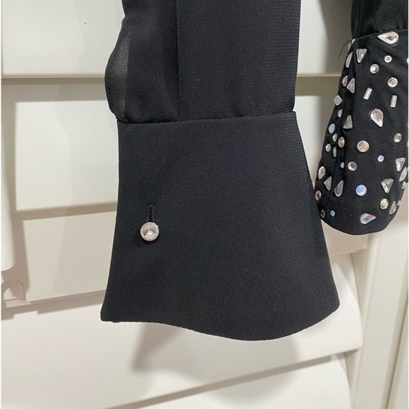 Vintage Jiki Monet-Carlo Creations Blouse with crystals. Medium US/ FR 38 - Picture 6 of 7